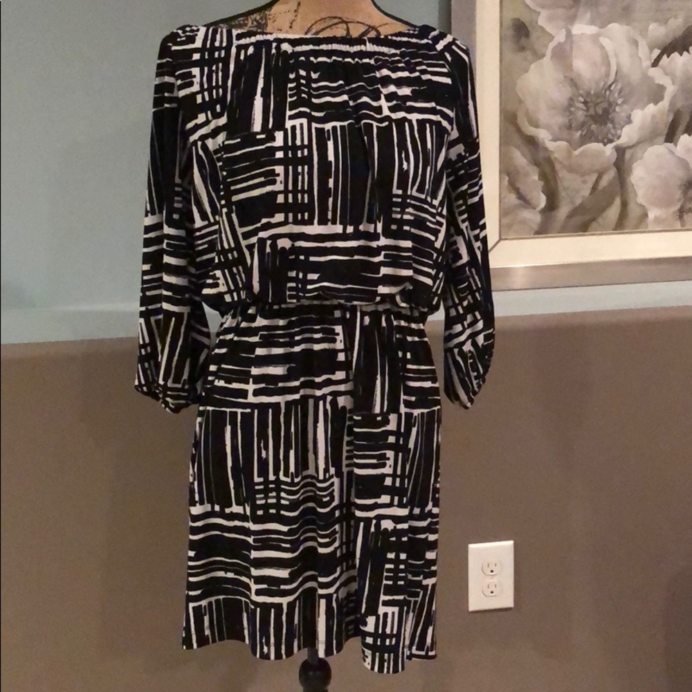 AB Studio Off the Shoulders Maxi Dress